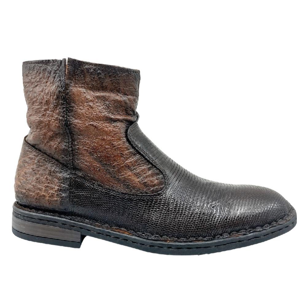 lobo solo BOTIN CABALLERO 7911XL LIZARD CAFÉ Devoluciones gratuitas