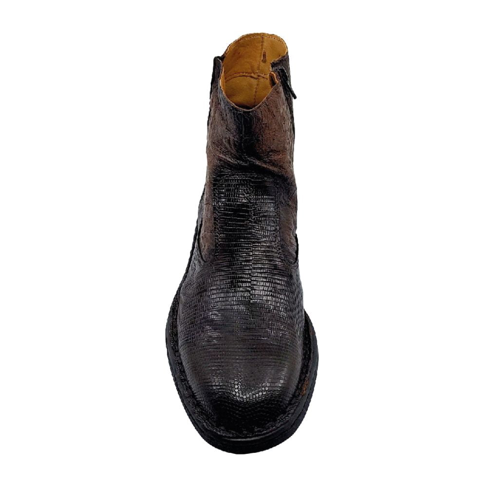 lobo solo BOTIN CABALLERO 7911XL LIZARD CAFÉ Devoluciones gratuitas