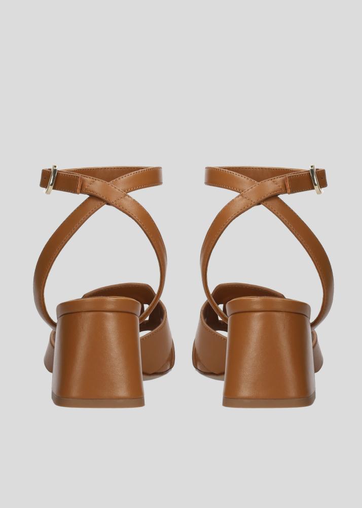 ﻿lola cruz CUIRINE HEEL SANDAL Tienda de fábrica