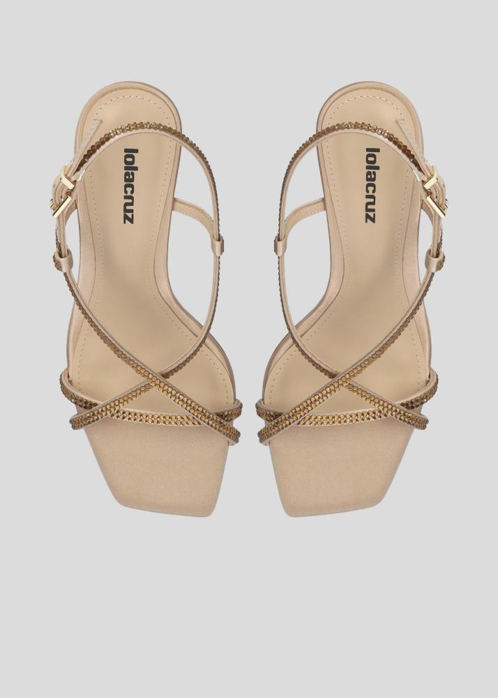lola cruz LIBERTY HEEL SANDALS 85 Mejor oferta