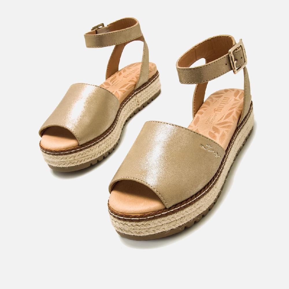 ﻿mtng Compra AMELIE oro 59627 Mujer Calzado Sandalias De CuñA Oferta especial de fábrica