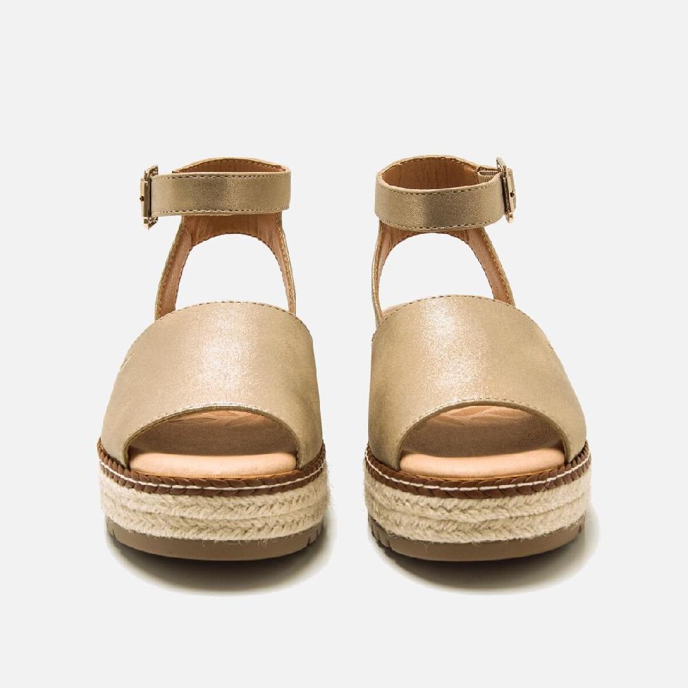 ﻿mtng Compra AMELIE oro 59627 Mujer Calzado Sandalias De CuñA Oferta especial de fábrica
