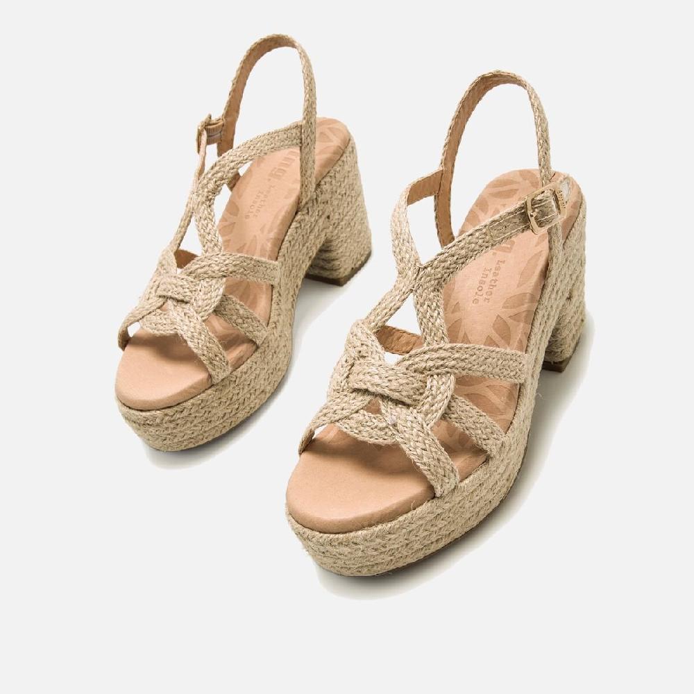 ﻿mtng Compra COURTNEY beige 60369 Mujer Calzado Sandalias De TacóN Liquidación