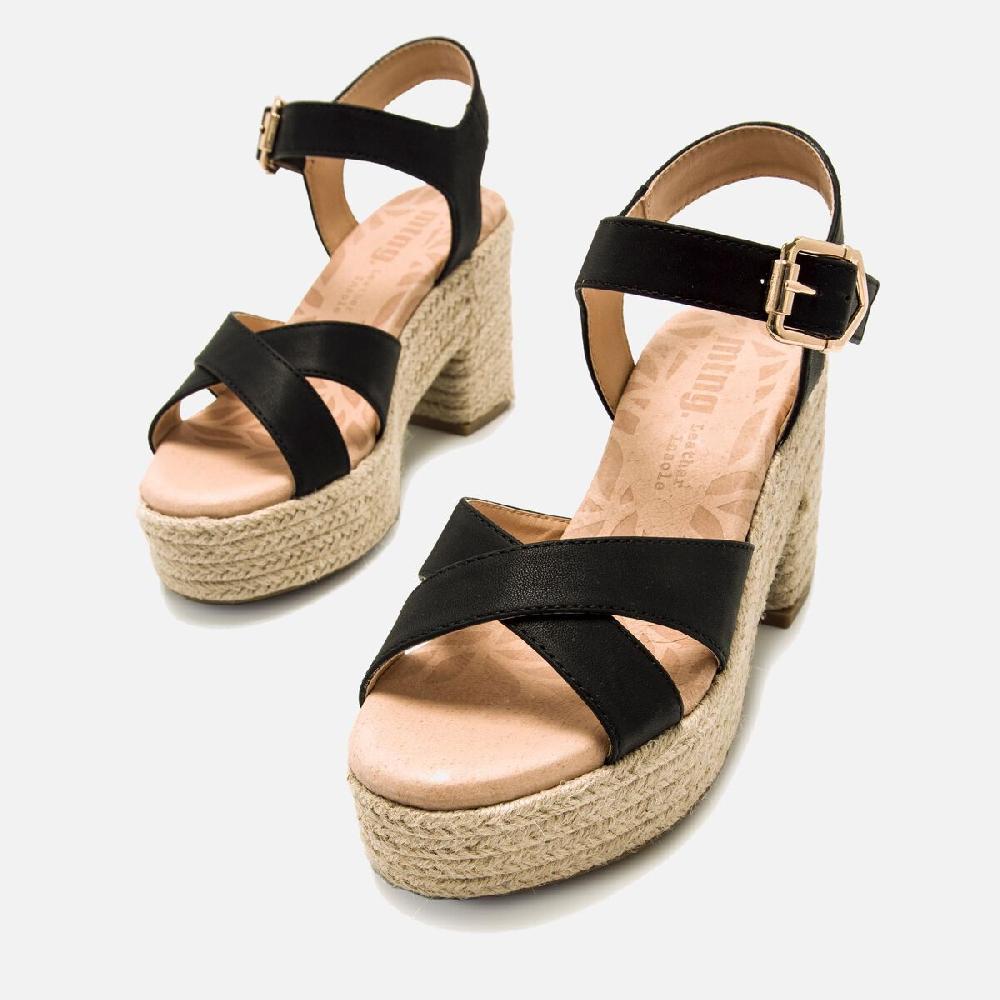 ﻿mtng Compra COURTNEY negro 60365 Mujer Calzado Sandalias De TacóN Última moda