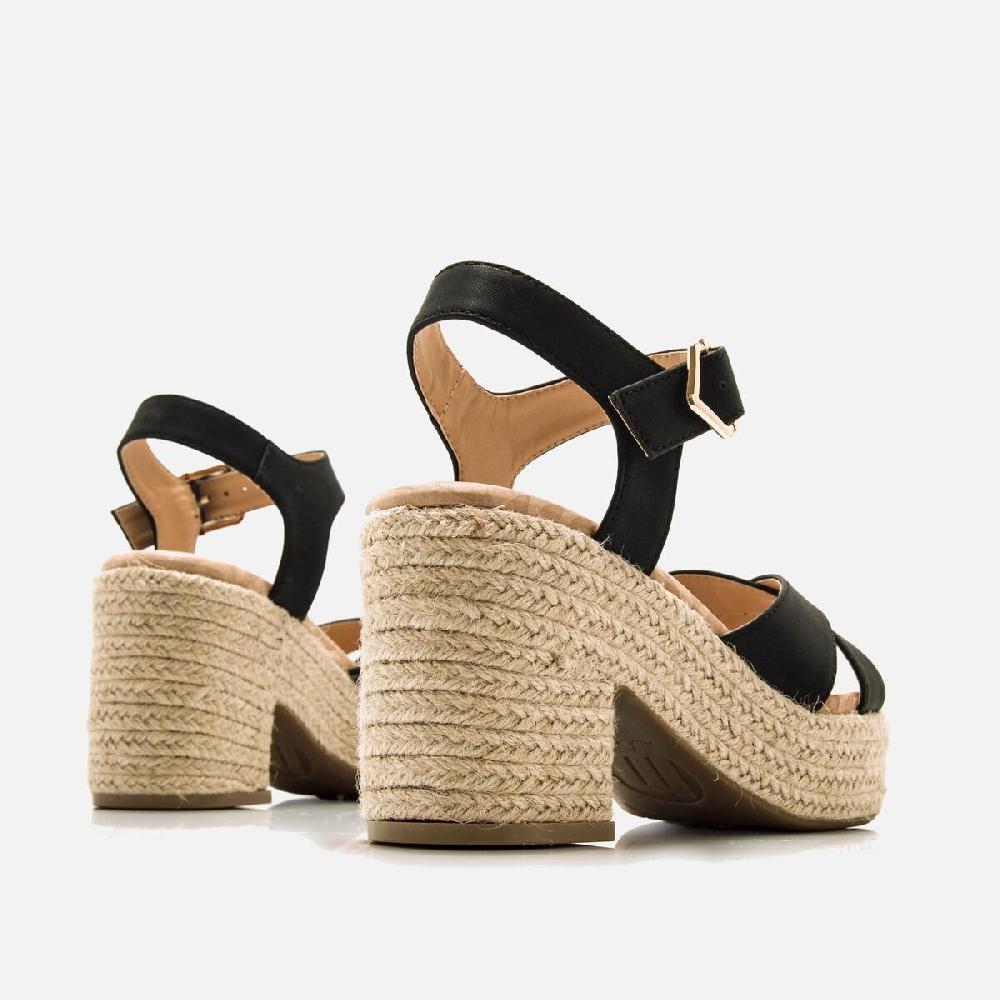 ﻿mtng Compra COURTNEY negro 60365 Mujer Calzado Sandalias De TacóN Última moda
