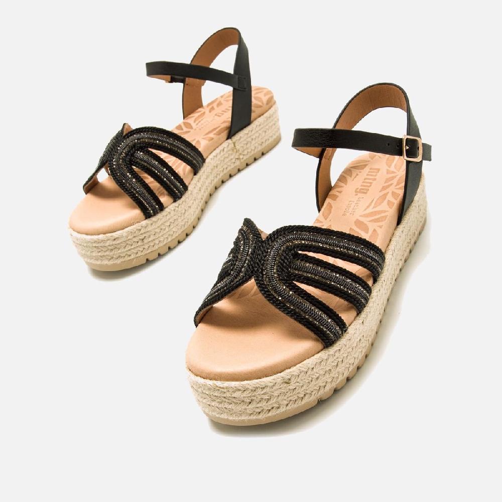 ﻿mtng Compra AMELIE negro 59625 Mujer Calzado Sandalias De CuñA Rebajas