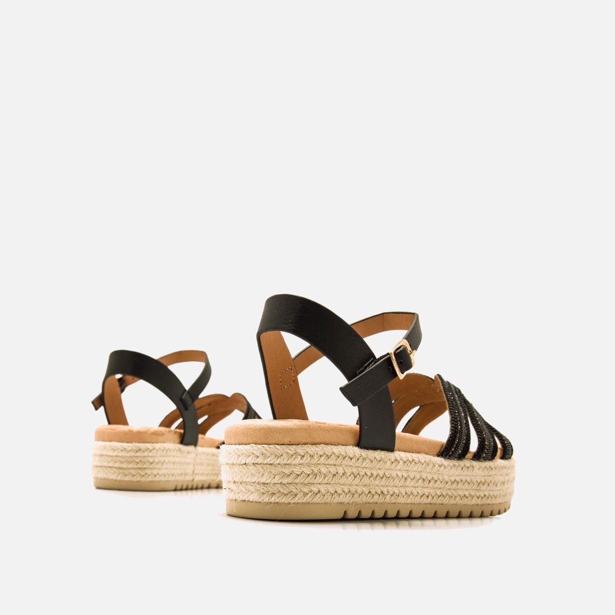 ﻿mtng Compra AMELIE negro 59625 Mujer Calzado Sandalias De CuñA Rebajas