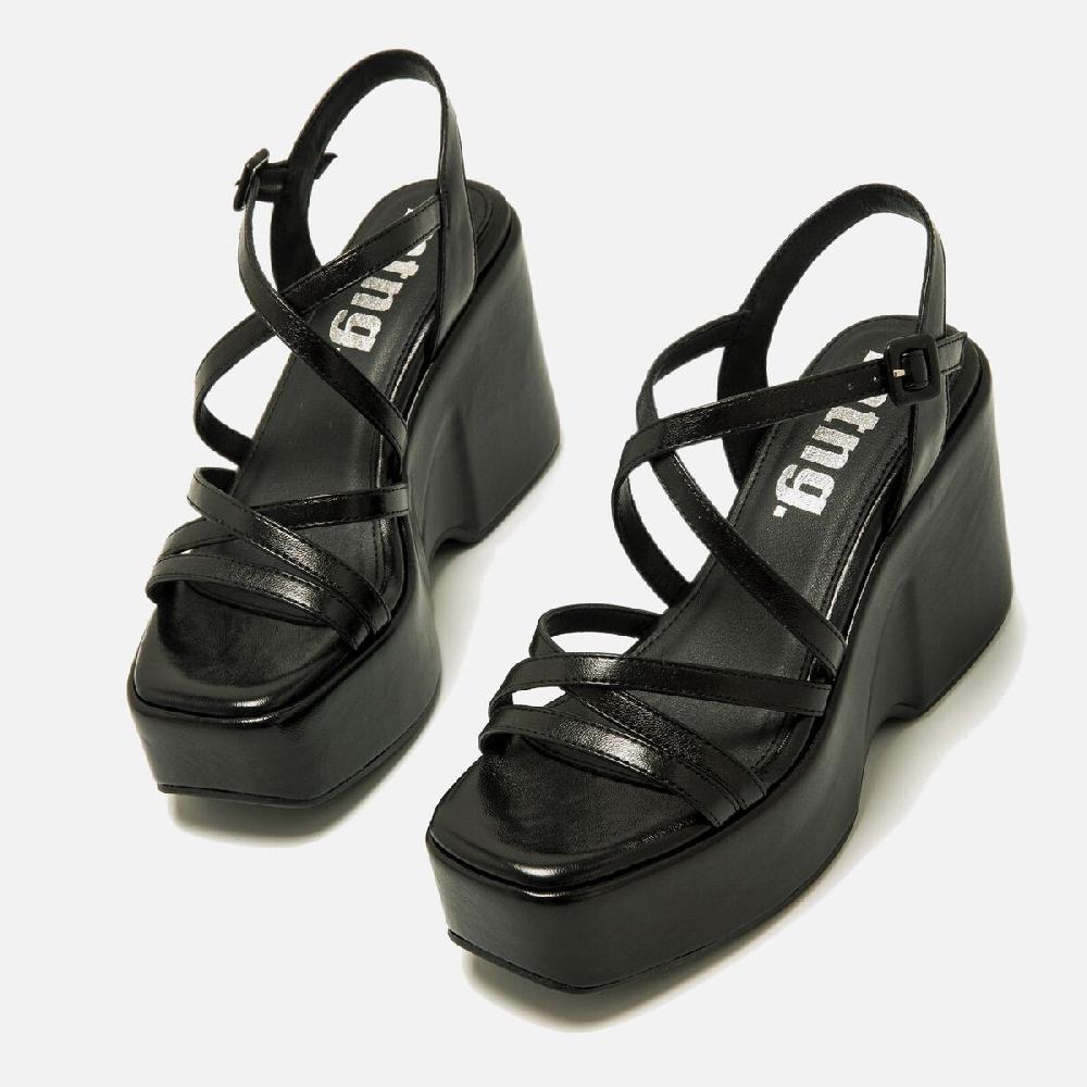 ﻿mtng Compra LIZZY negro 57014 Mujer Calzado Sandalias De CuñA Oferta exclusiva