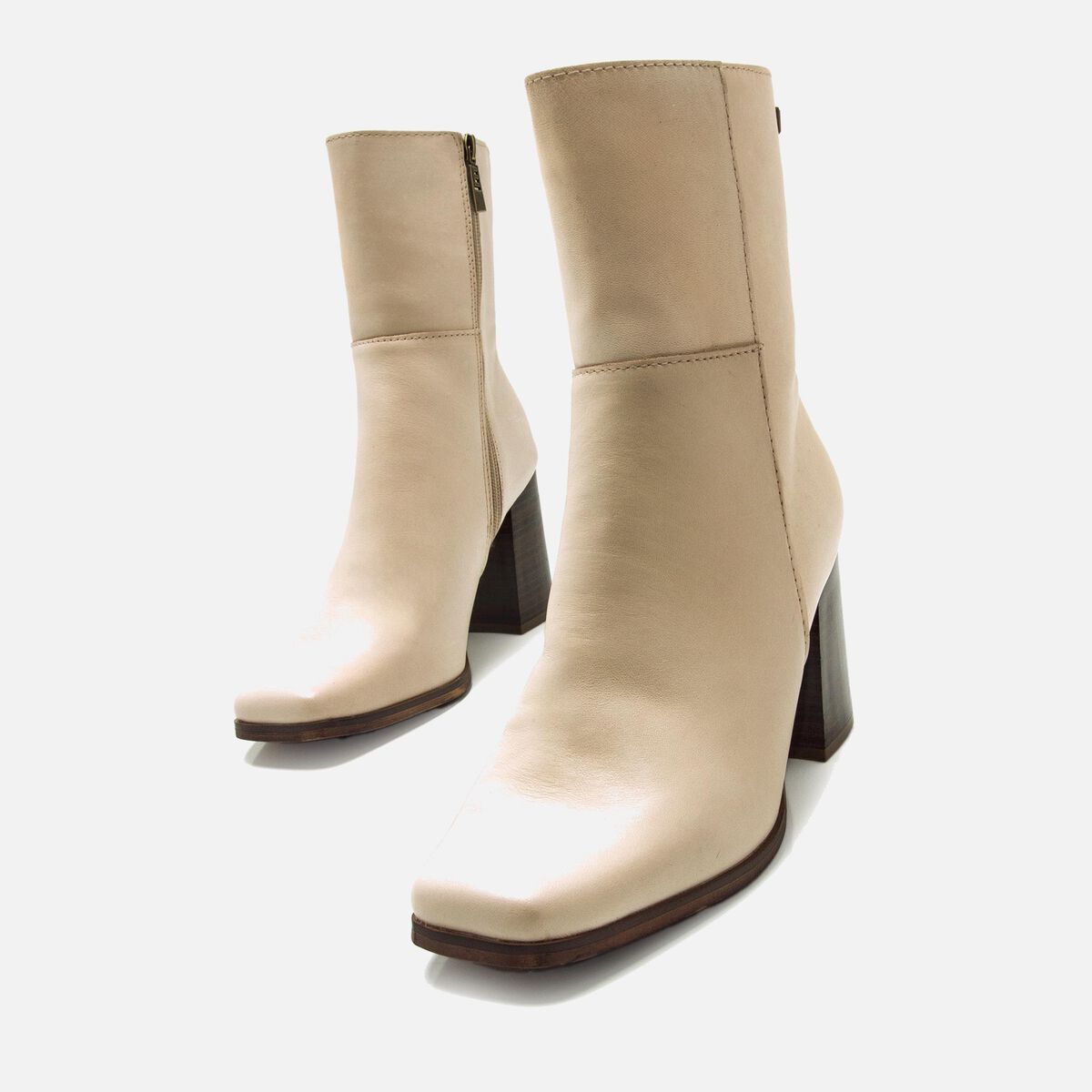 ﻿mtng Compra PORTO beige 58648 Mujer Calzado Botines De TacóN Ofertas de temporada