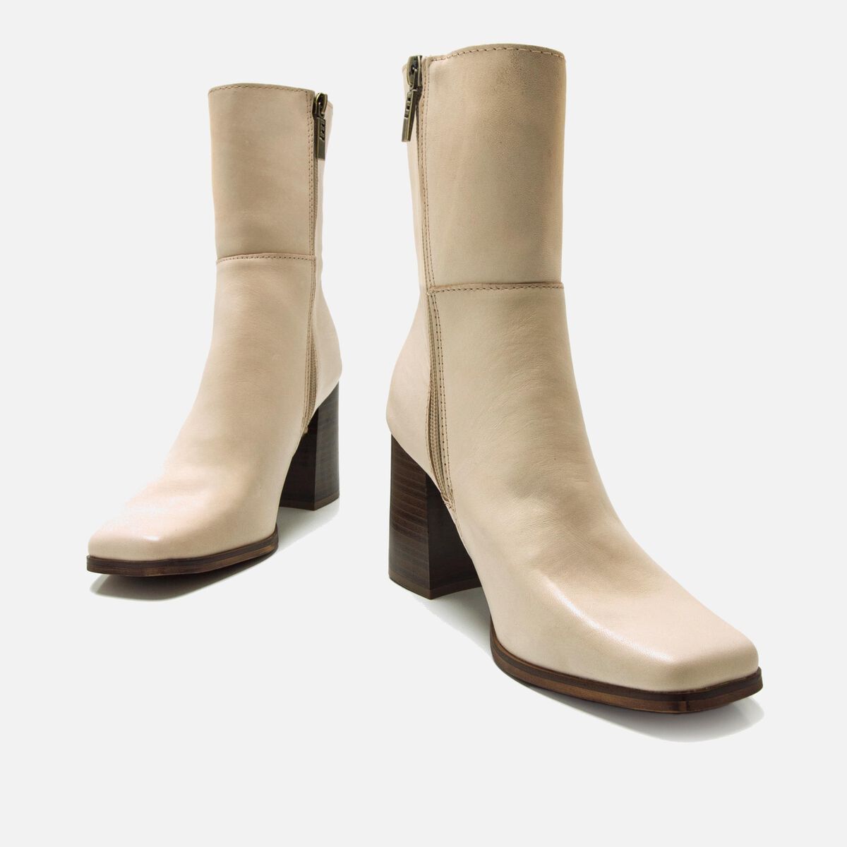 ﻿mtng Compra PORTO beige 58648 Mujer Calzado Botines De TacóN Ofertas de temporada