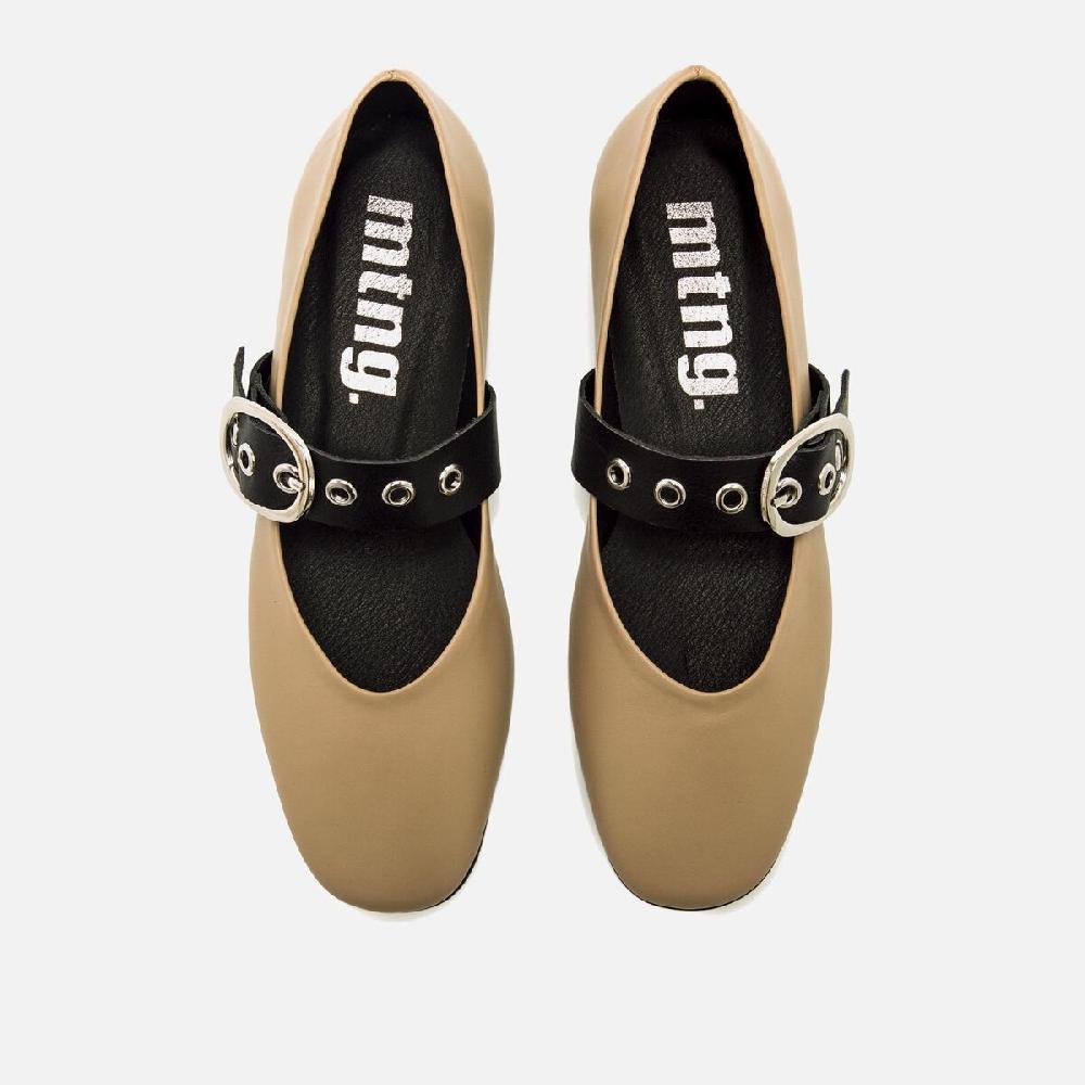 ﻿mtng Compra CAMILLE beige 60134 Mujer Calzado Zapatos Planos Grandes descuentos