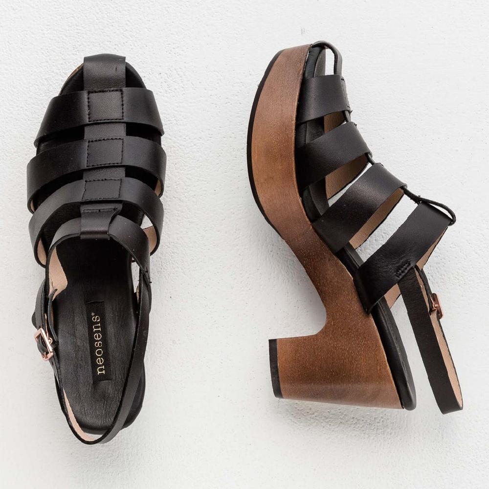 neosens S3271 RESTORED SKIN EBONY/ ST.LAURENT SANDAL Ofertas