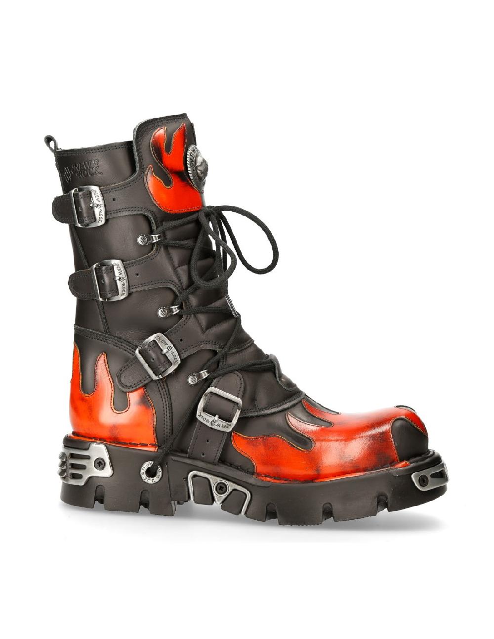 new rock BOOT BLACK REACTOR M-591-S16 Último día