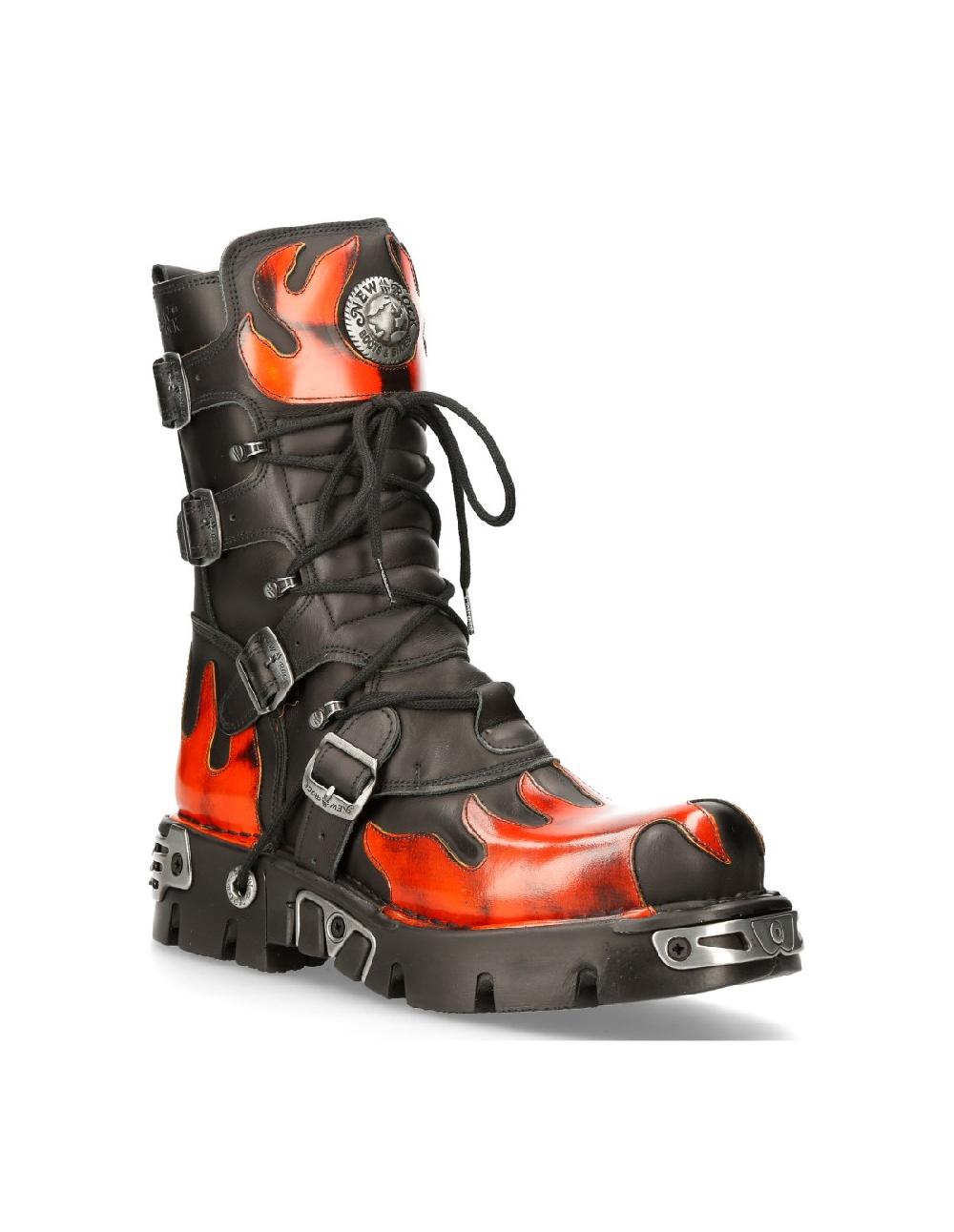 new rock BOOT BLACK REACTOR M-591-S16 Último día
