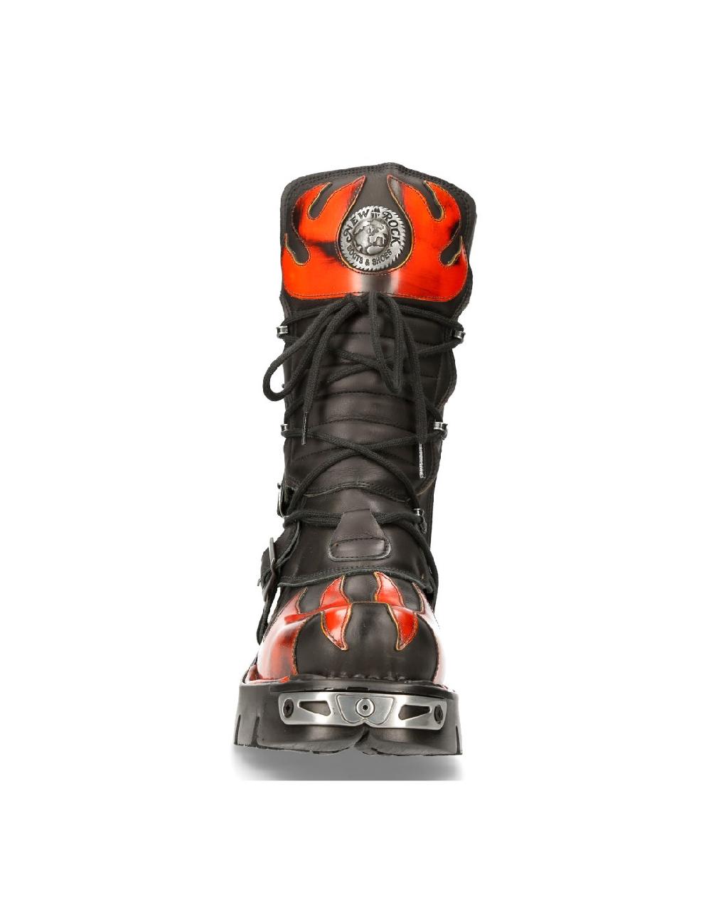 new rock BOOT BLACK REACTOR M-591-S16 Último día
