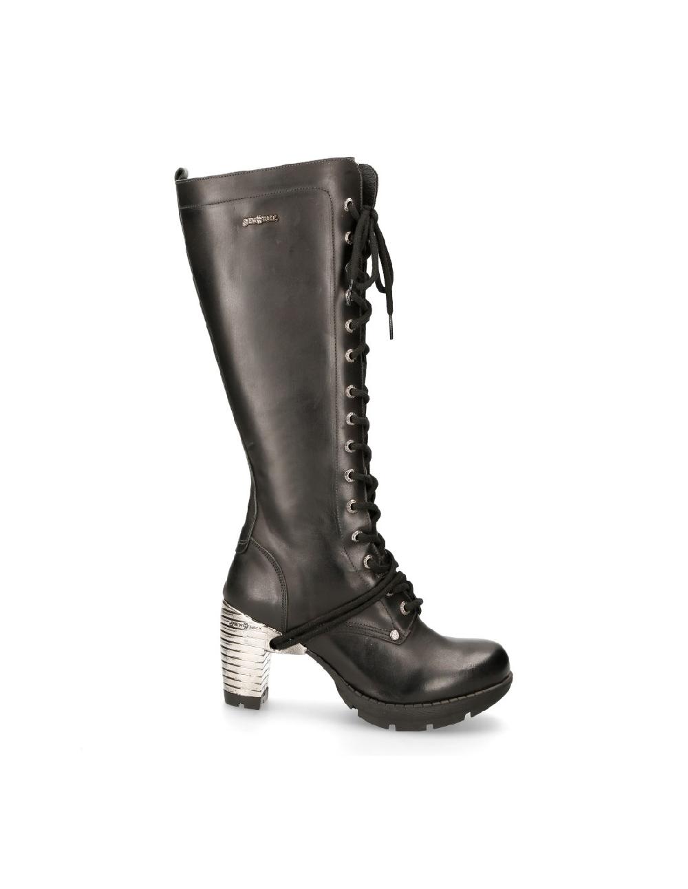 new rock HIGH BOOT BLACK TRAIL M-TR005-S1 Precios de Black Friday
