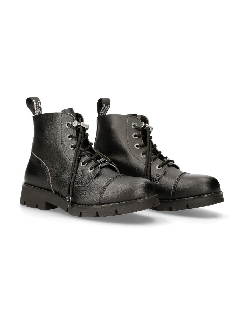 new rock ANKLE BOOT BLACK RANGER WITH LACES M-RANGER006-V1 Oferta exclusiva