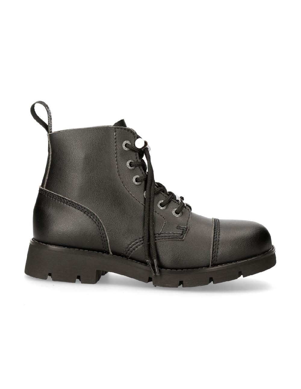 new rock ANKLE BOOT BLACK RANGER WITH LACES M-RANGER006-V1 Oferta exclusiva