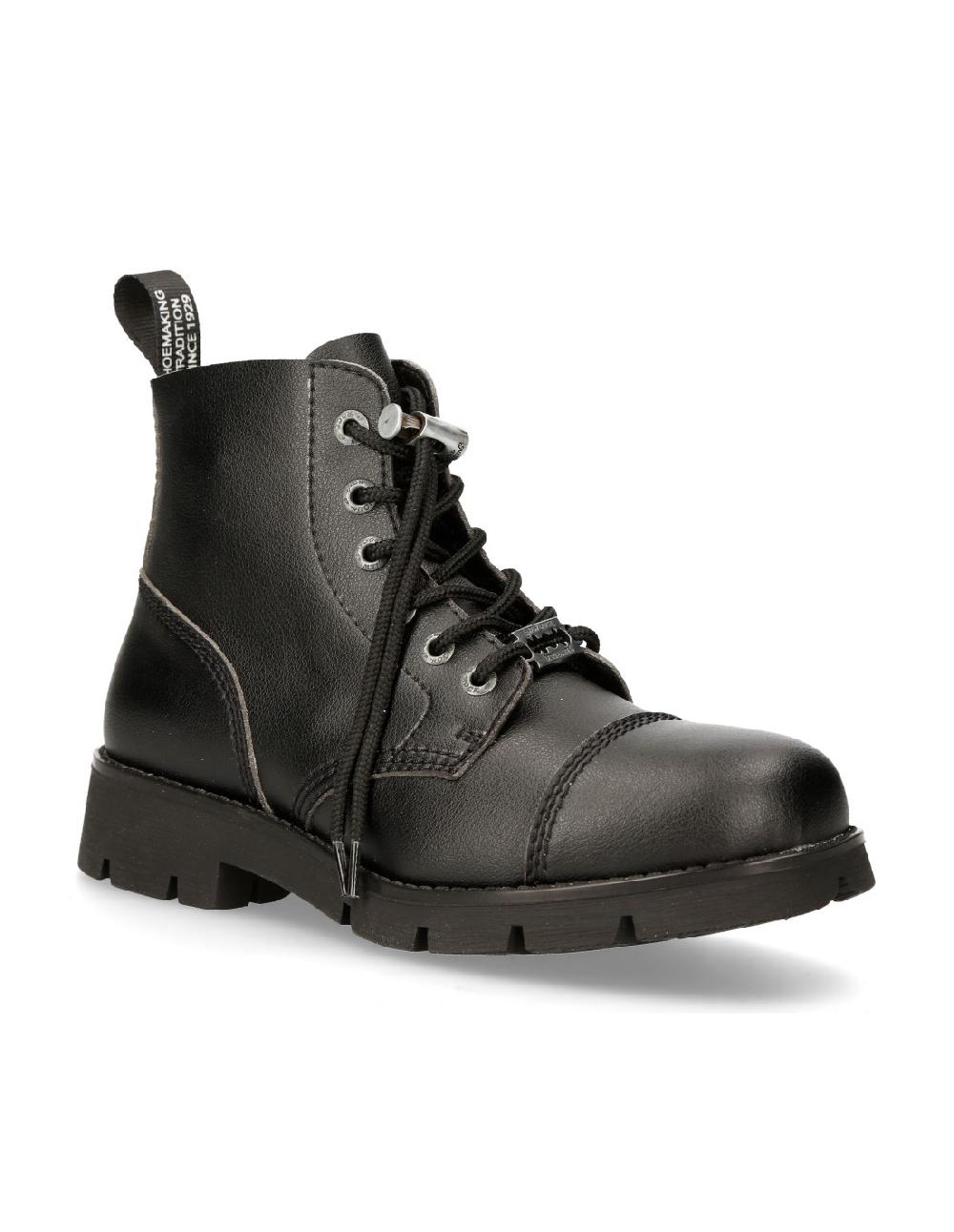 new rock ANKLE BOOT BLACK RANGER WITH LACES M-RANGER006-V1 Oferta exclusiva