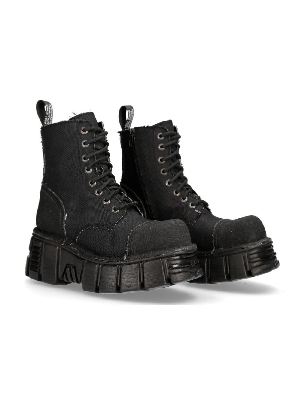 new rock BOOT BLACK TOWER M-MILI083C-RC7 Última moda