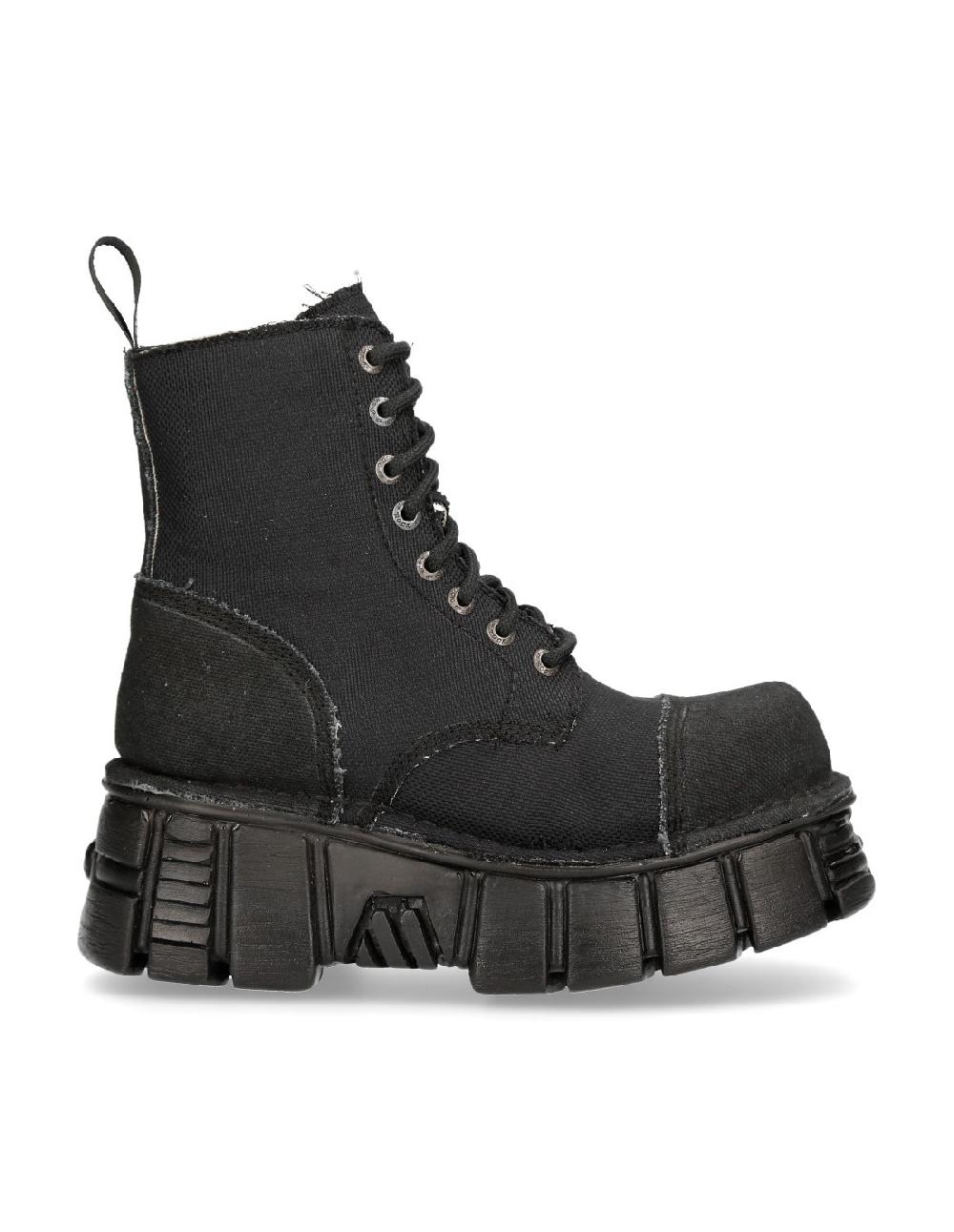 new rock BOOT BLACK TOWER M-MILI083C-RC7 Última moda