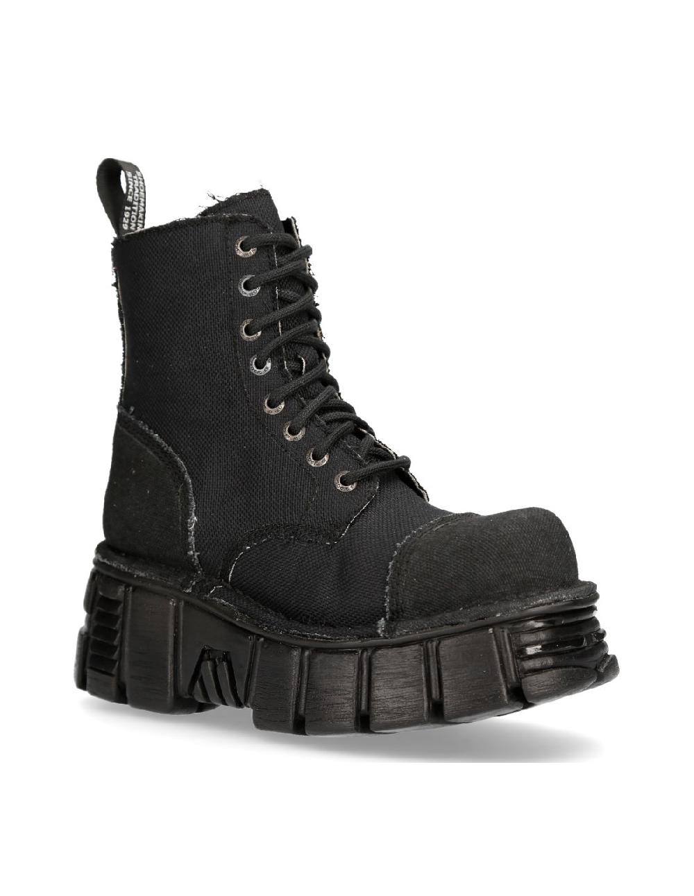 new rock BOOT BLACK TOWER M-MILI083C-RC7 Última moda