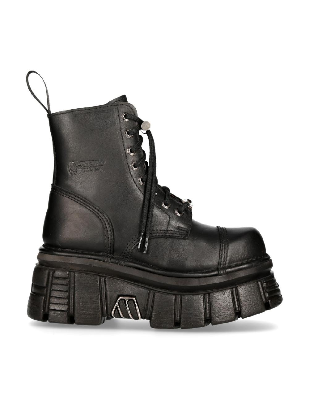 new rock M.NEWMILI083-S21 NOMADA NEGRO TOWER NEGRO LATERAL E-14 PASACORDON CUCHILLA Outlet