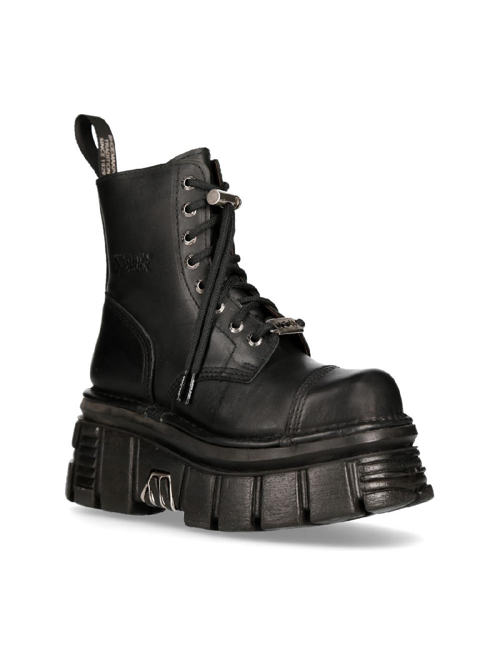 new rock M.NEWMILI083-S21 NOMADA NEGRO TOWER NEGRO LATERAL E-14 PASACORDON CUCHILLA Outlet