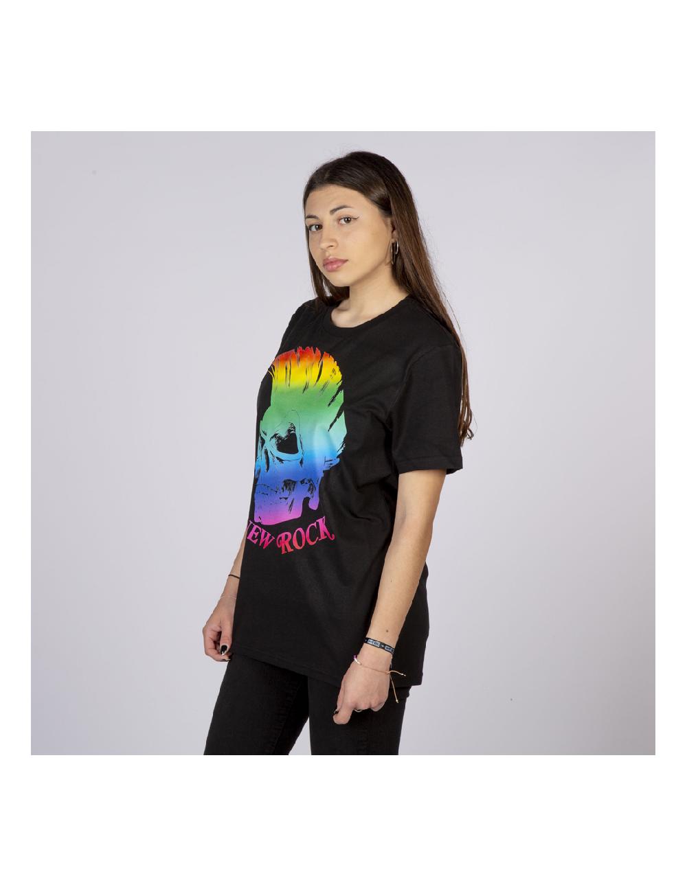 new rock TSHIRT BLACK W-TSHIRT6-S5 Rebajas baratas