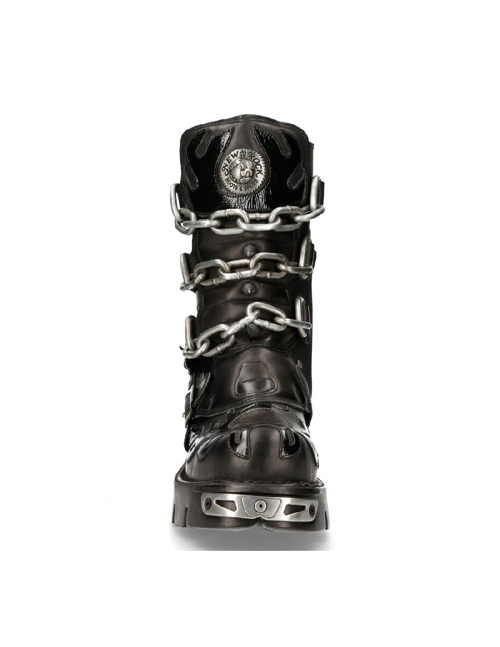 new rock BOOT BLACK REACTOR M-727-S5 Grandes ahorros