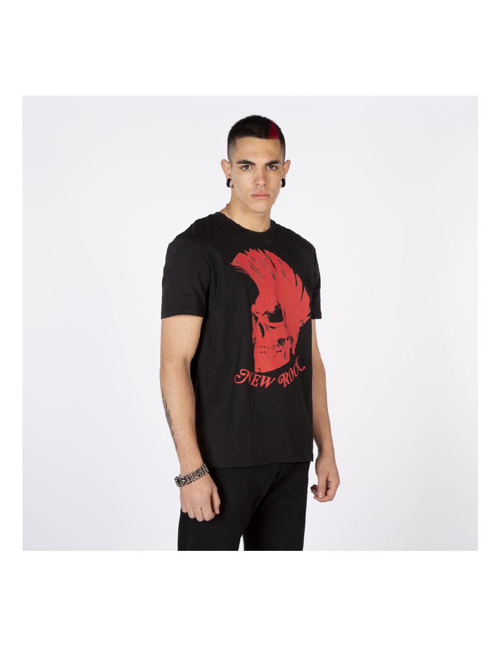 new rock BLACK W-TSHIRT6-S4 Rebajas baratas