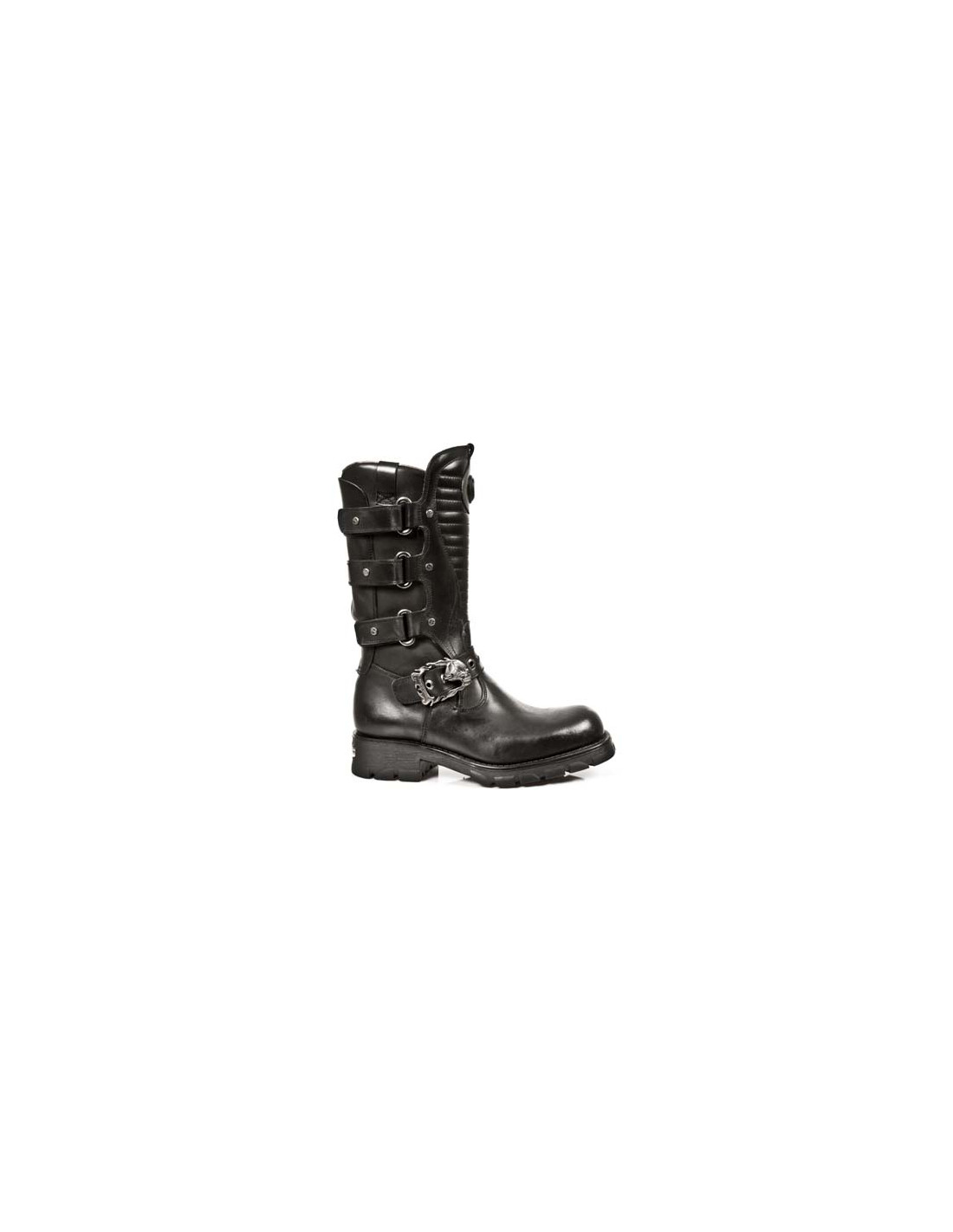 new rock BOOT BLACK MOTORCYCLE M-7604-S1
