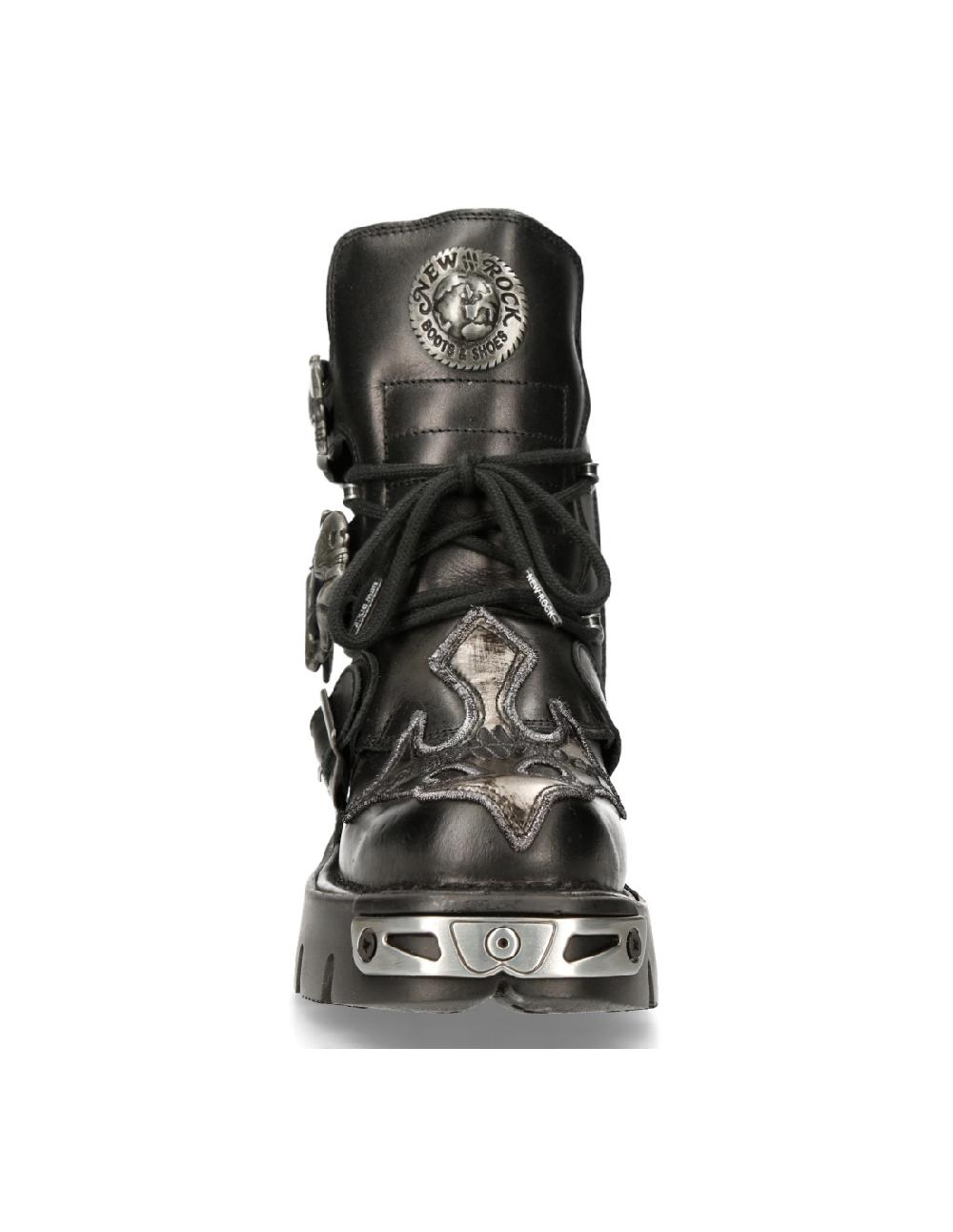 new rock ANKLE BOOT BLACK REACTOR M-407-S1 Ofertas especiales