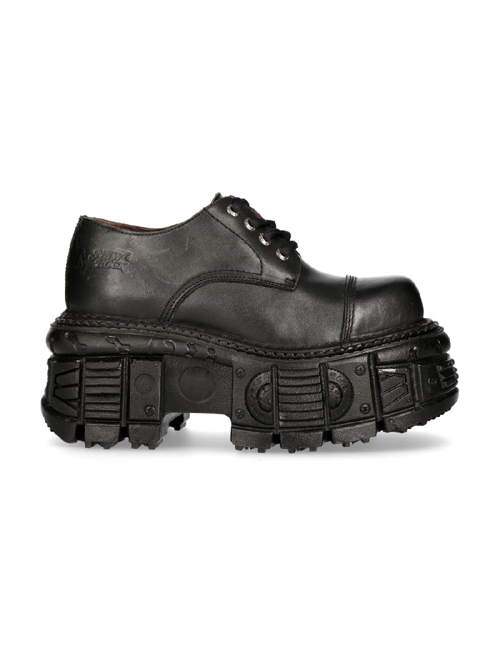new rock SHOE BLACK IMPERFECT WITH LACES M-TANKMILI003-S1 Tienda