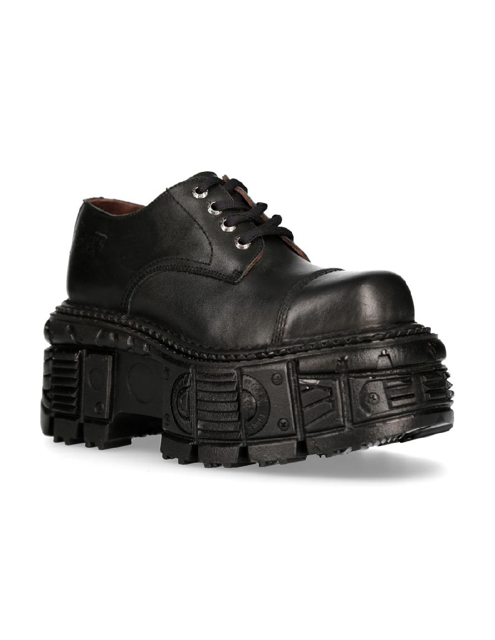 new rock SHOE BLACK IMPERFECT WITH LACES M-TANKMILI003-S1 Tienda
