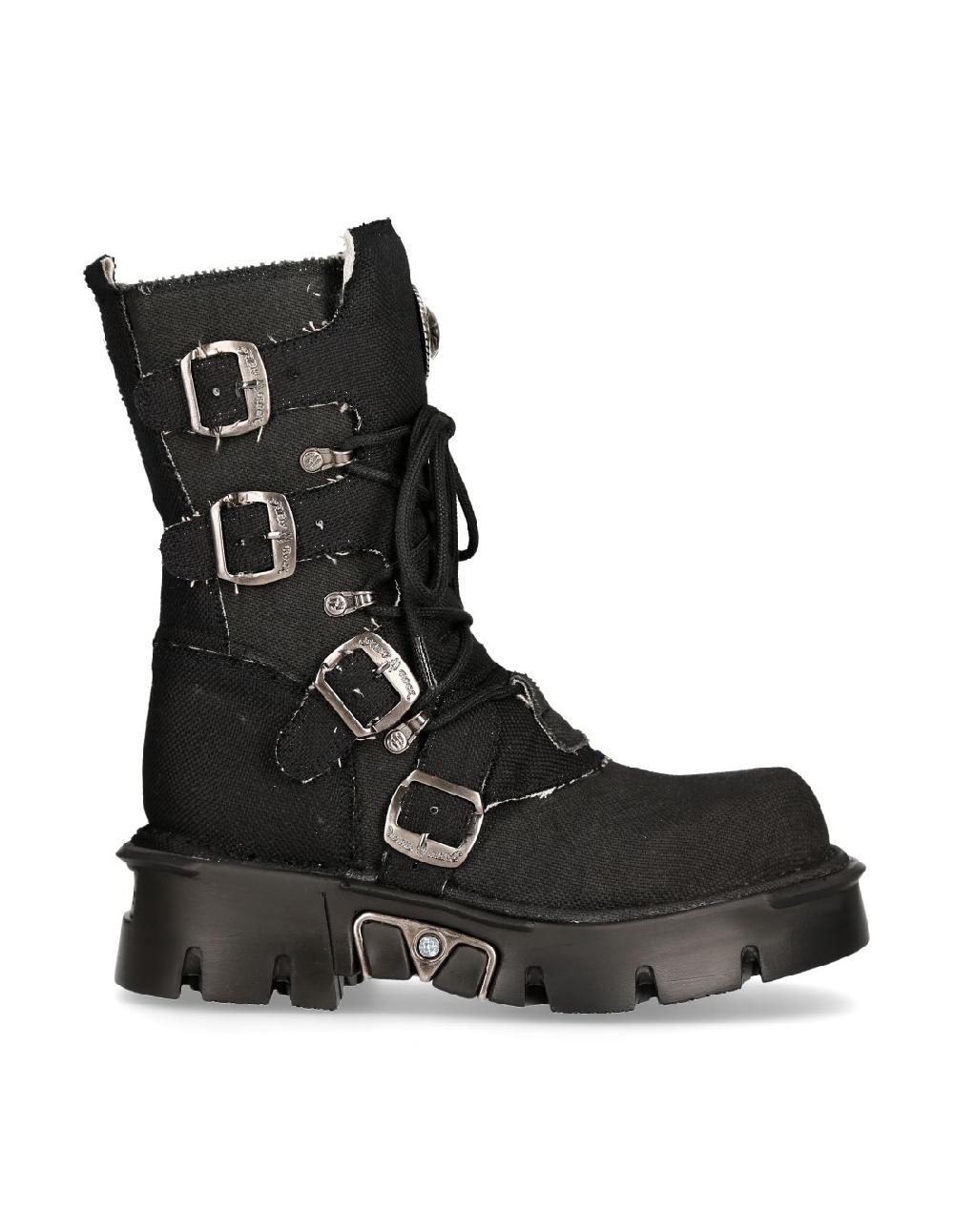 new rock BOOT BLACK REACTOR M-1473-RC1 Libre de impuestos