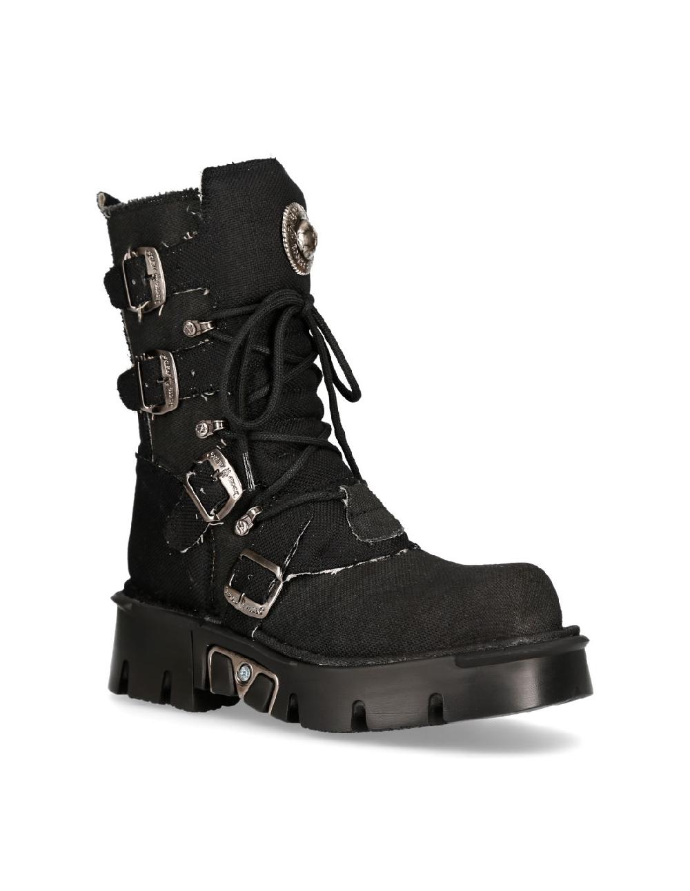 new rock BOOT BLACK REACTOR M-1473-RC1 Libre de impuestos