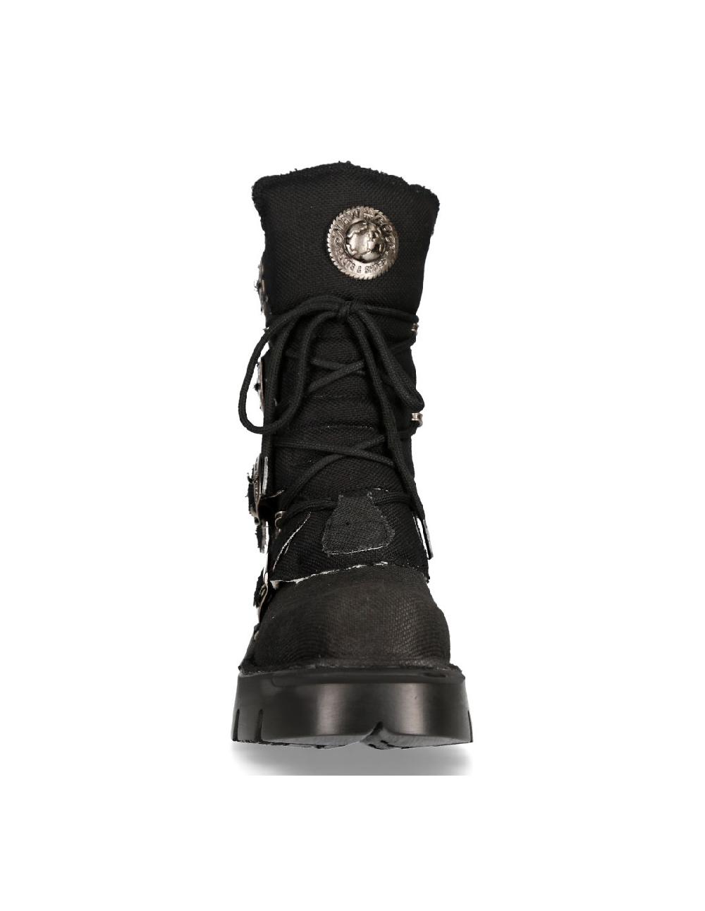 new rock BOOT BLACK REACTOR M-1473-RC1 Libre de impuestos