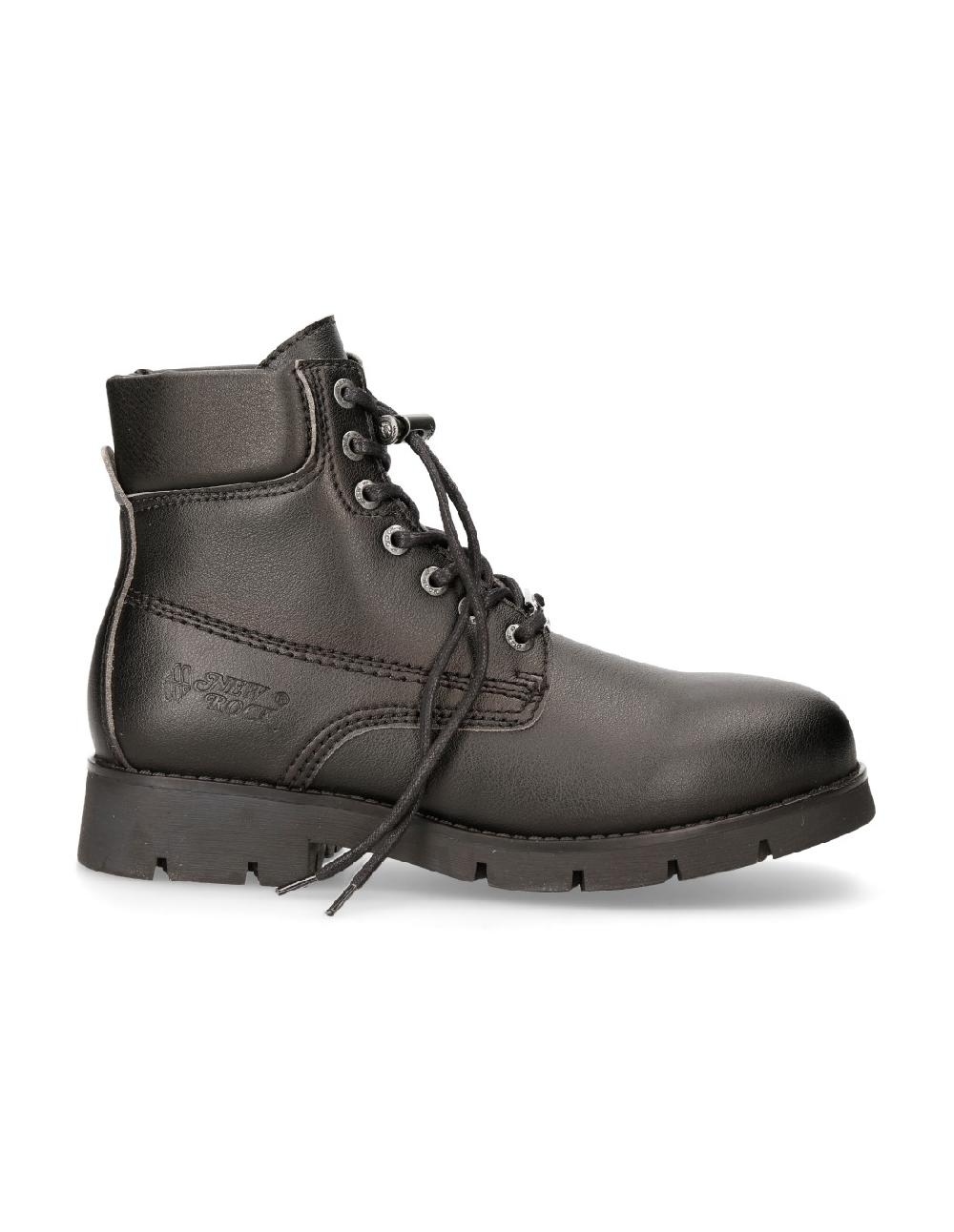 new rock ANKLE BOOT BLACK RANGER WITH LACES M-RANGER046-V1 Oferta exclusiva