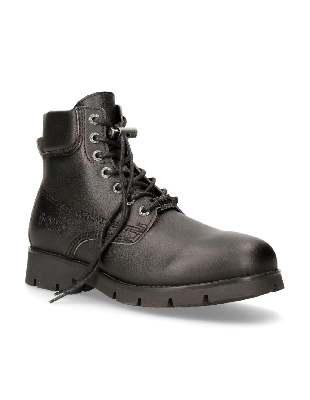 new rock ANKLE BOOT BLACK RANGER WITH LACES M-RANGER046-V1 Oferta exclusiva