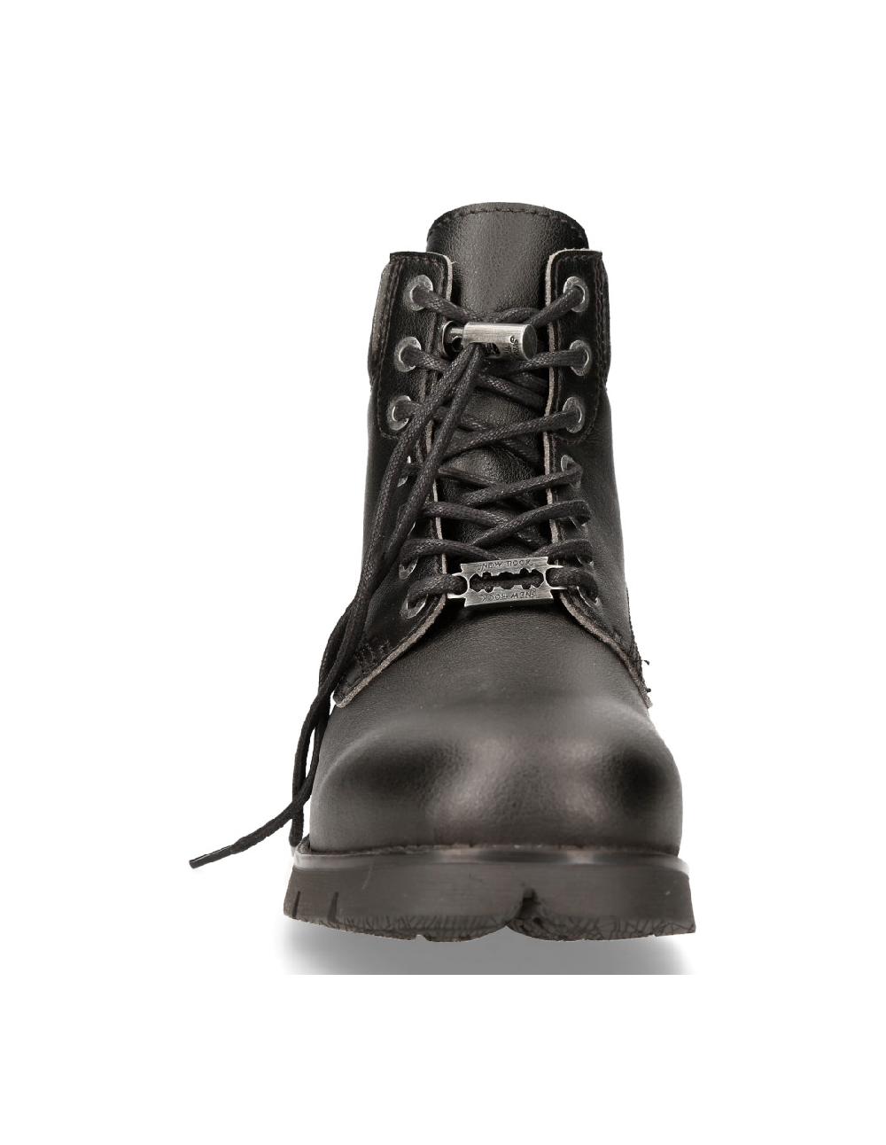 new rock ANKLE BOOT BLACK RANGER WITH LACES M-RANGER046-V1 Oferta exclusiva