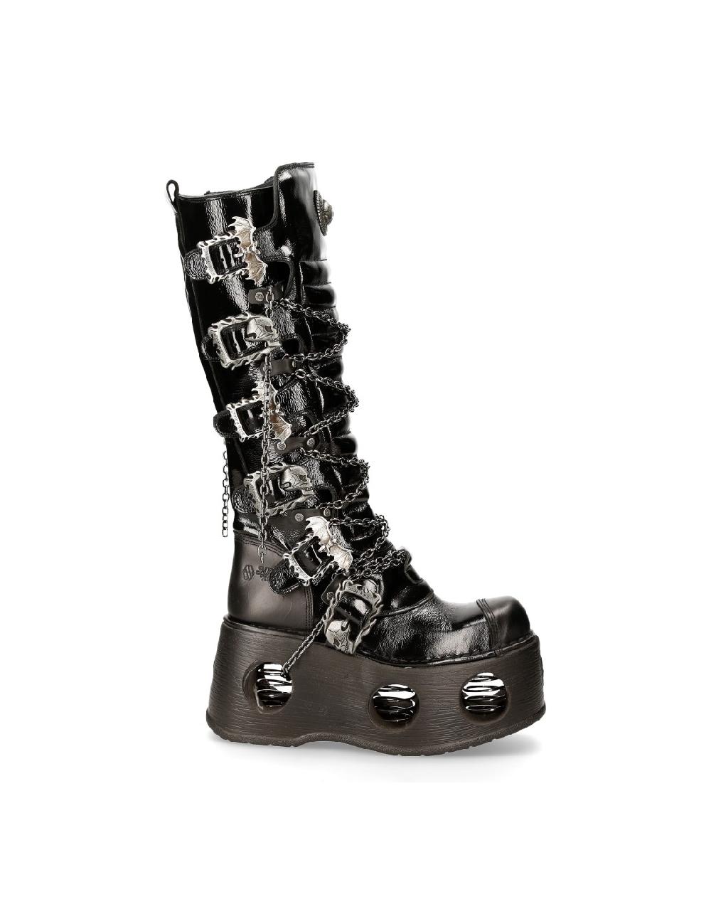 new rock HIGH BOOT BLACK NEPTUNO M-314-C11 Ofertas
