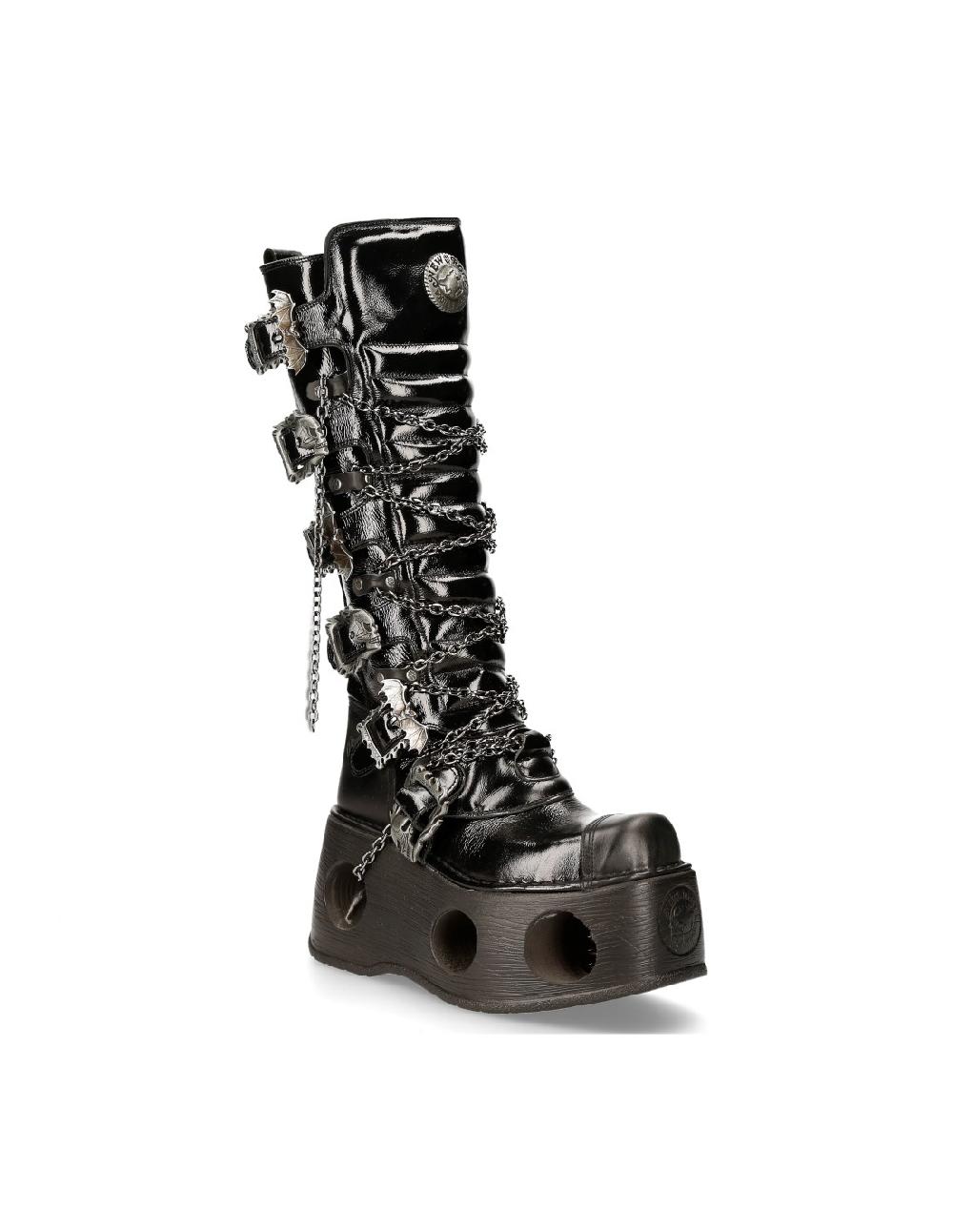 new rock HIGH BOOT BLACK NEPTUNO M-314-C11 Ofertas