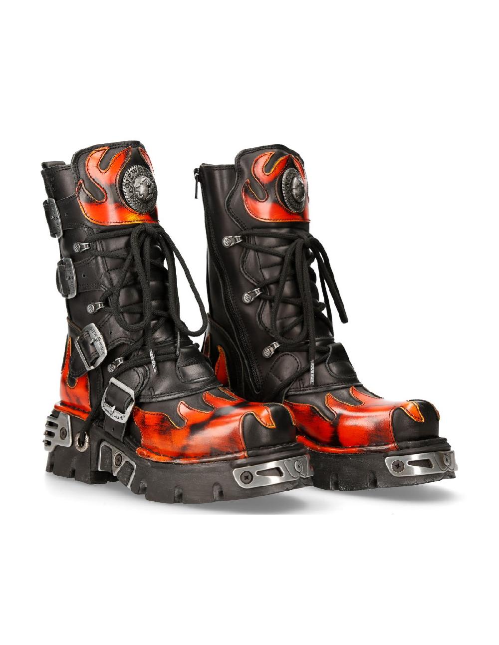 new rock BOOT METALLIC M-591-S1