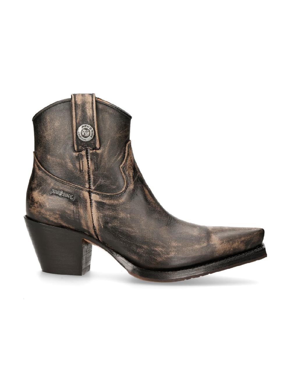 new rock ANKLE BOOT BLACK SUELA M-7729C-C12 Envío gratis
