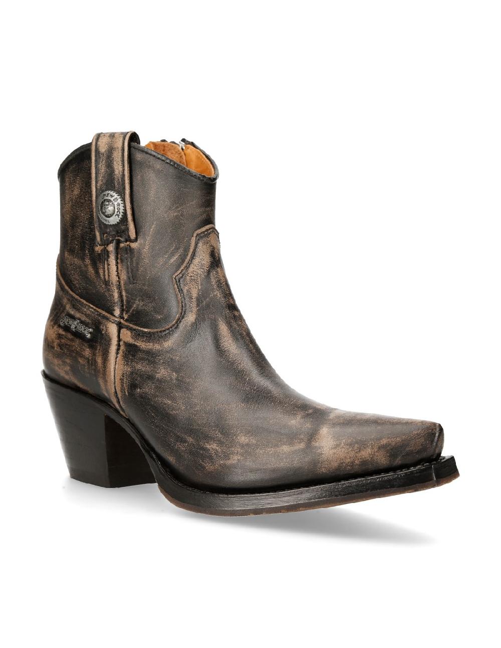 new rock ANKLE BOOT BLACK SUELA M-7729C-C12 Envío gratis