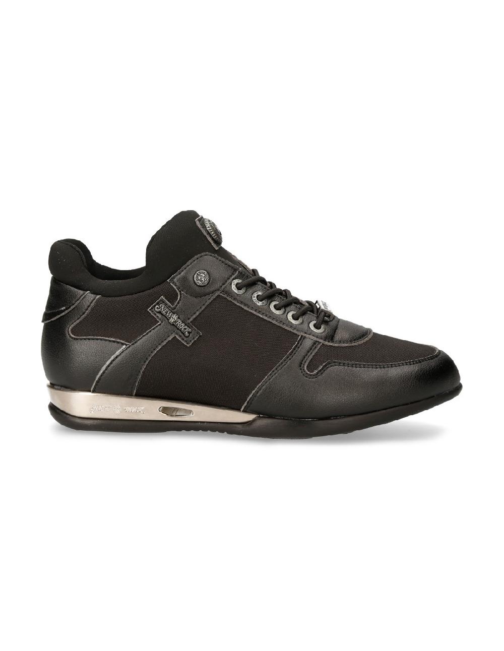 new rock SNEAKER BLACK HYBRID WITH LACES M-CHRONO002-V22 Ofertas