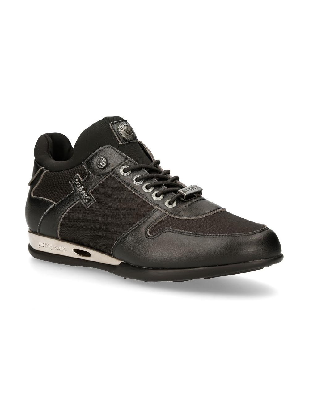 new rock SNEAKER BLACK HYBRID WITH LACES M-CHRONO002-V22 Ofertas