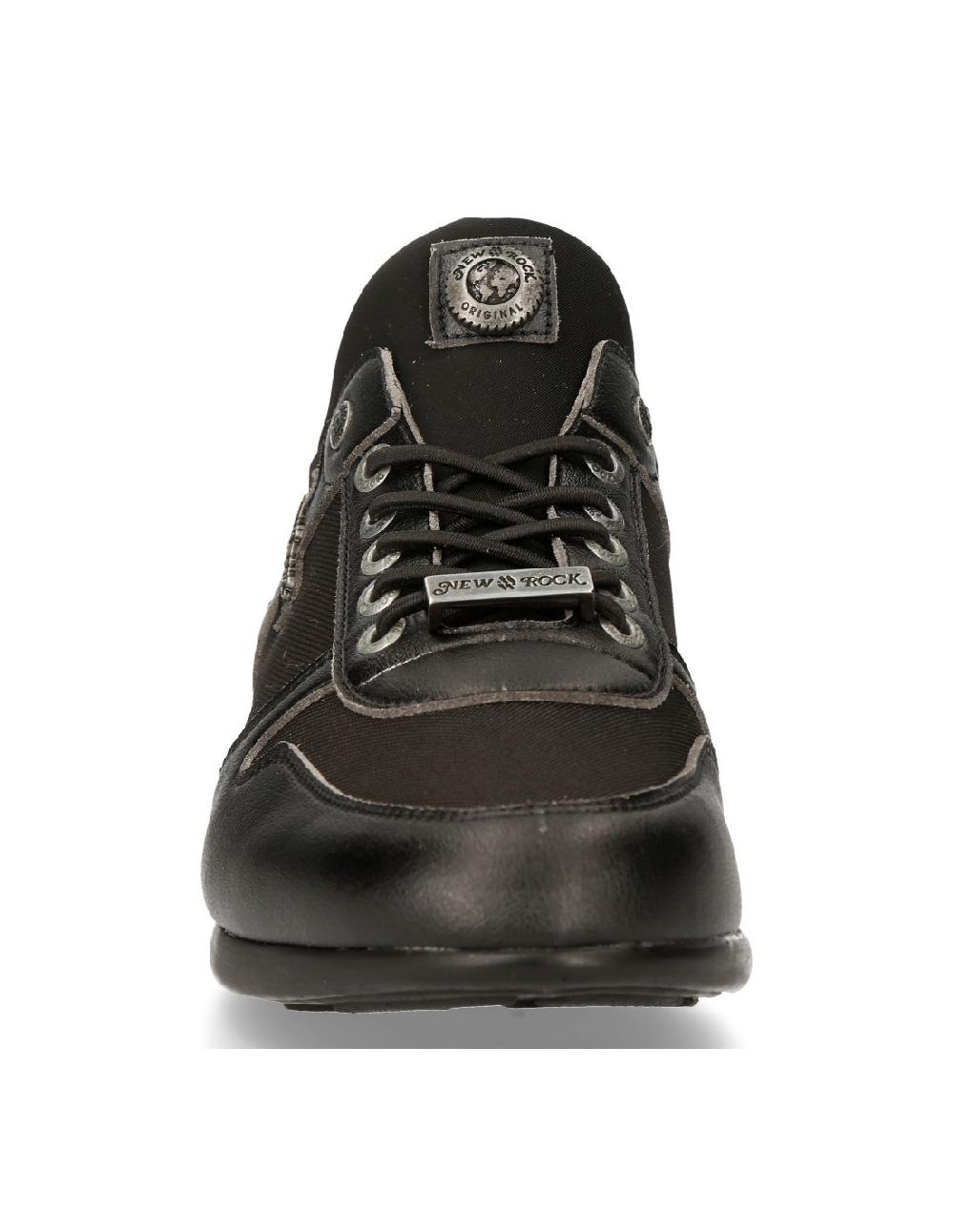 new rock SNEAKER BLACK HYBRID WITH LACES M-CHRONO002-V22 Ofertas