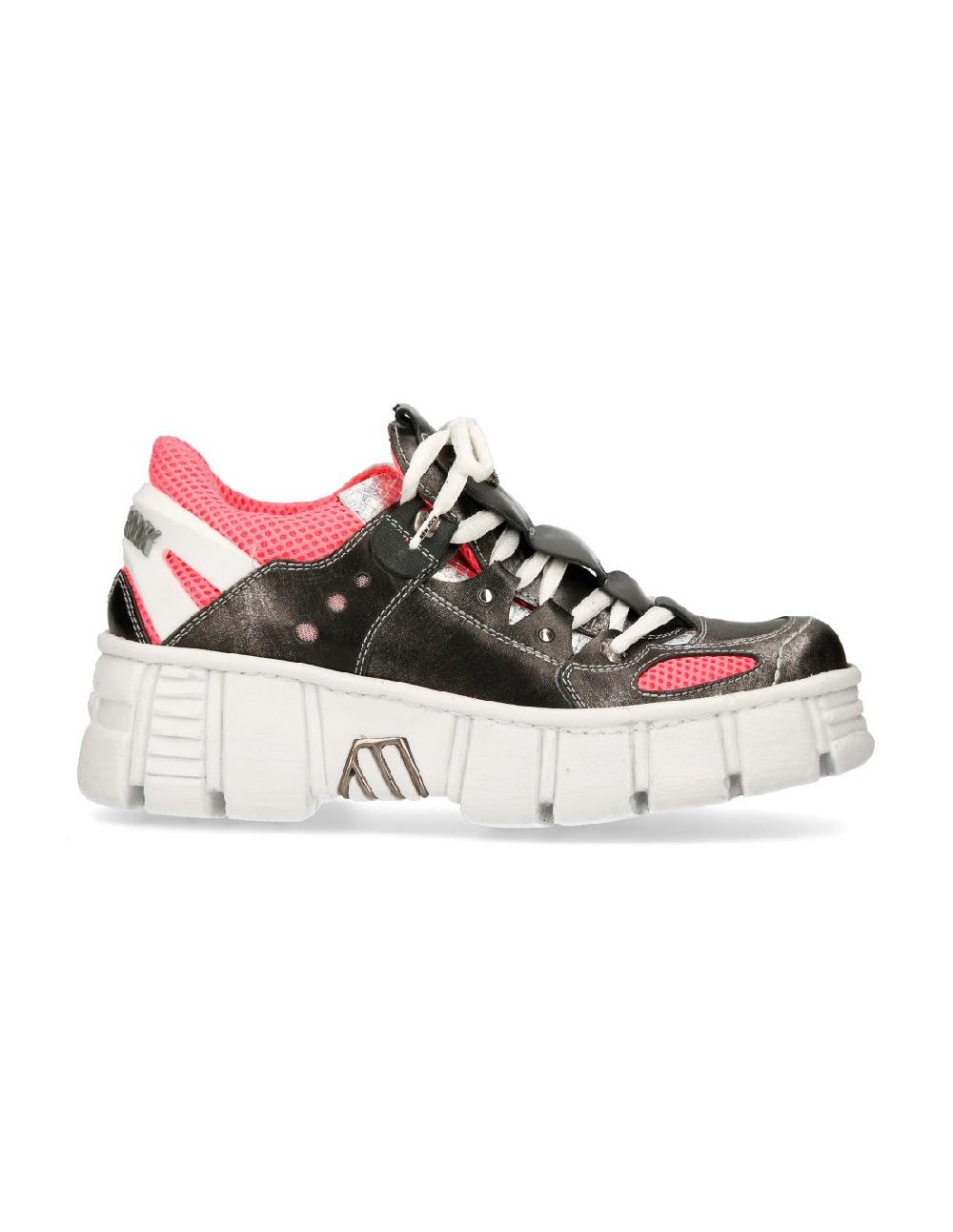 new rock SHOE TOWER WITH LACES M-WALL002-C10 Libre de impuestos